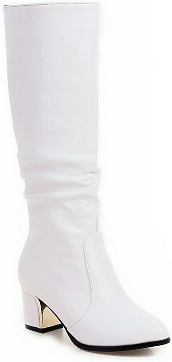 POWER ビンテージ　レザー ロングブーツ ホワイト　26.5センチ相当 POWER ビンテージ レザー ロングブーツ ホワイト 26.5センチ相当